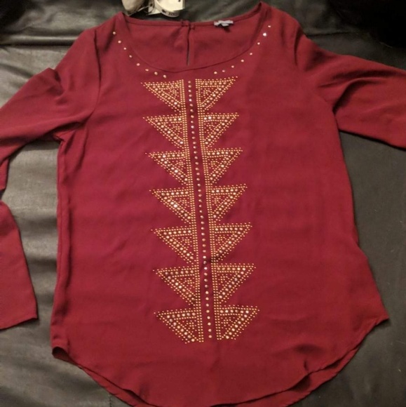 Garnet chiffon shirt - Picture 1 of 1